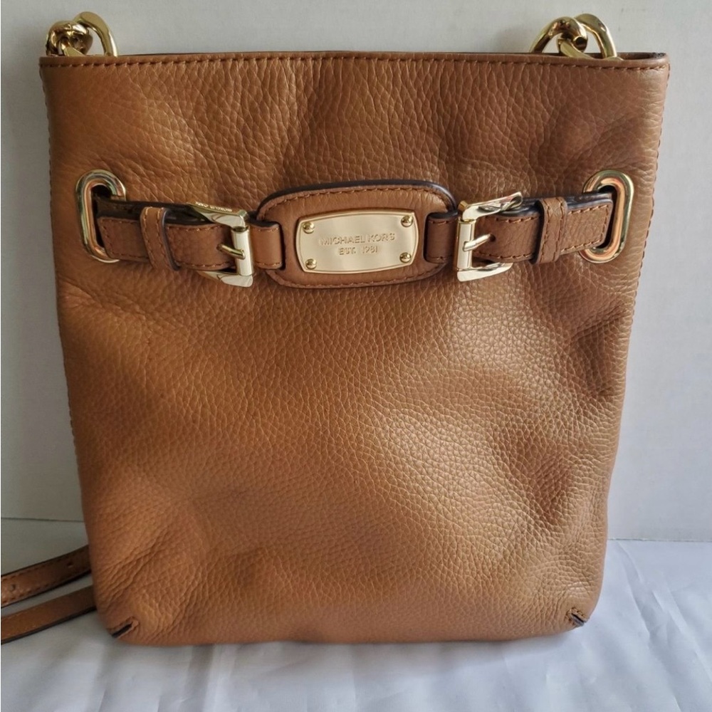 Michael Kors Tan Leather Crossbody Bag NEW